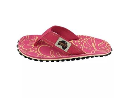 Chinelos GUMBIES Islander Pink Tropics Pele Rosa (41)