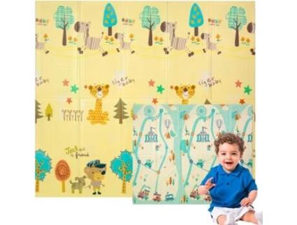 Tapete Edibaby para bebé com desenhos infantis, 1 cm de espessura Fun Edition