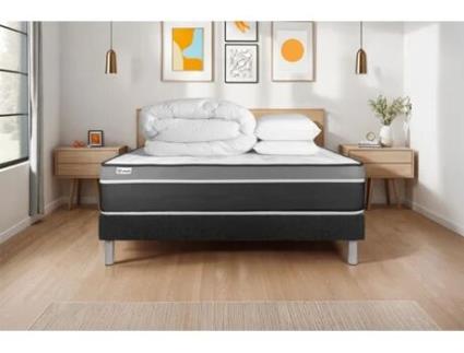 Estrado Completo Ripas Vital Vitalit Espuma Com Memória Preto (200x200)