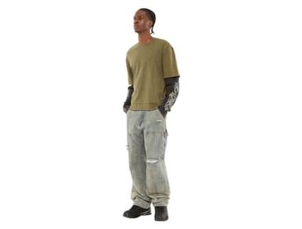Jeans De Homem Guess Originals Carpenter Algodão Azul (33)