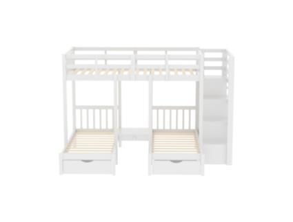 Beliche Escada Raumio Madeira Branco (90x200x163)