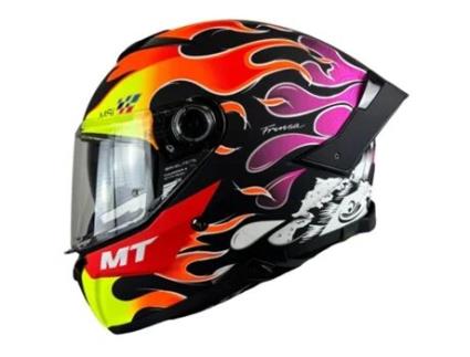 Capacete Mt Thunder 4 Sv Yamanaka 2024 B8 Preto/Roxo/Amarelo M