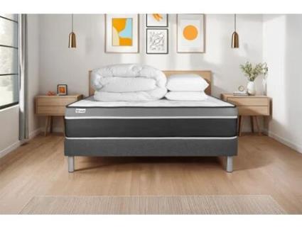 Estrado Completo Ripas Vital Vitalit Espuma Com Memória Cinzento (140x200)