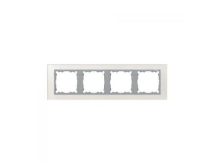 Moldura 4 Elementos De Vidro Prateado Simon 82 Nature 82947 62