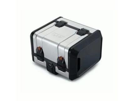 Touring Topcase Prata/Preto Motocicleta