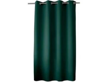 Cortina Blackout Lisa com 8 Ilhós Verde Escuro 140 X 180 Cm ENJOY HOME