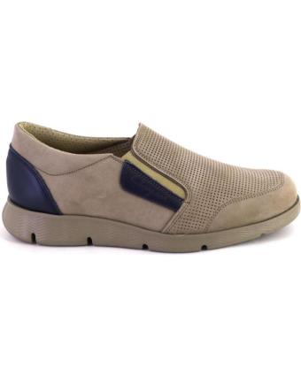 Sapatos de Homem CLAYAN 3601 MOCASINES DE HOMBRE NOBUK TAUPE