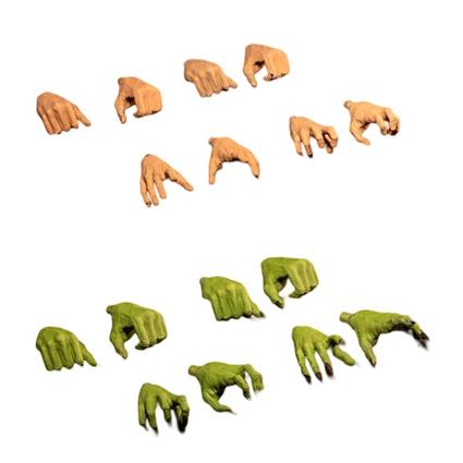Four Horsemen Toy Design Acessórios Para Figuras De Ação Mythic Legions: Poxxus Hands Pack
