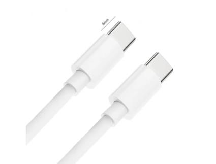 Cabo Usb-C Pd Universal Carga Super Rápida Conectores CP Branco