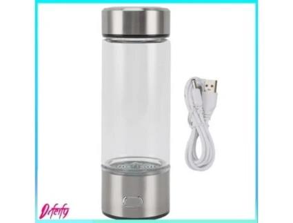 Garrafa de água de hidrogênio DRFEIFY, vidro portátil, ionizador, água, saúde, viagem