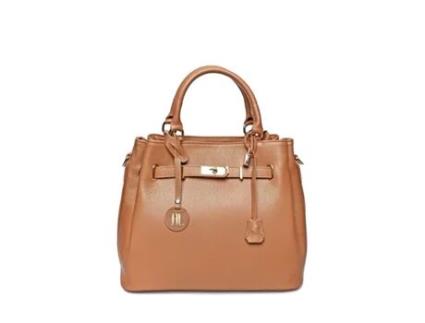 Mala De Mão De Mulher Anna Luchini Cognac Castanho