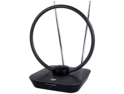 Antena de Tv Interna CGV An Loop Hd-Uhd Filtro 4G/5G Dab