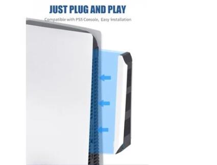 GAMEBOX Co1 Ventilador de Resfriamento de Clipe Lateral para Play Station 5 Console Usb Power e Ultra Baixo Ruído Branco