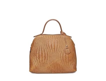 Mala De Mulher Isabella Rhea Top Handle Ir Pele Castanho