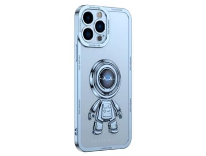 Suporte Casa Inch Relâmpago Para Iphone 13 Pro Yoobao Pele Sintética Azul