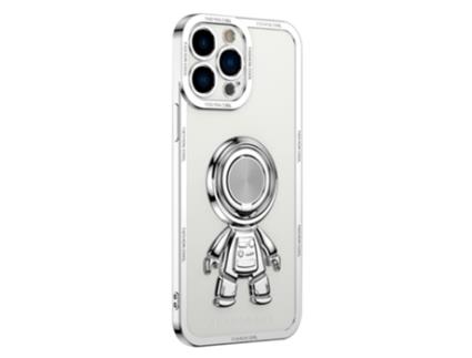Suporte Casa Galvanizado Quedas Para Iphone 13 Pro Max Yoobao Pele Sintética Branco