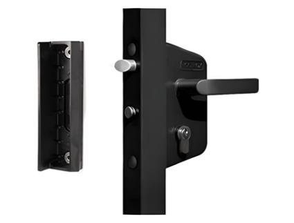 Locinox Noir Lakz P1 Fechadura Econômica Para Portão De Jardim Com Caixa Em Poliamida E Mecanismo Em Aço Inoxidável Generic