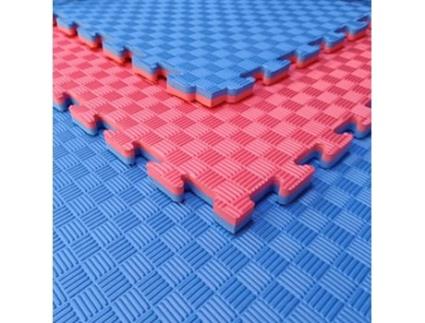 Pacote Tatami Puzzle Eva 12/1 X 1 X 40mm Pavimentos Arquiservi (vermelho Azul)