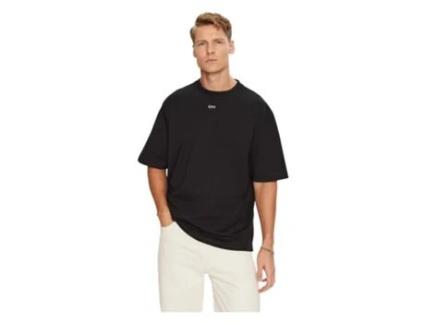 T-shirt Unissexo Off-white Oversize Algodão Preto (s)