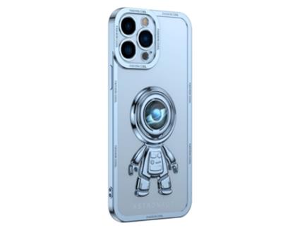 Suporte Casa Inch Planeta Para Iphone 13 Pro Yoobao Pele Sintética Azul