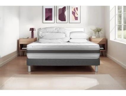 Estrado Completo Ripas Vitalmemo Vitalit Espuma Com Memória Cinzento (200x200)