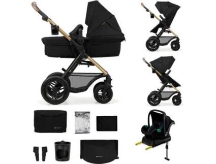 Carrinho de Bebé Multifunções KINDERKRAFT Moov 2 Air 4 em 1 (Preto)