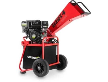 Biotriturador a gasolina GREENCUT GE212X-B diâmetro de corte 50mm