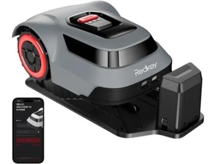 Cortador De Relva Robótico Redkey Mgc500, Altura De Corte Inteligente, Controlo Por Aplicação, 500 M², Desempenho De Escalada De 45, Automático