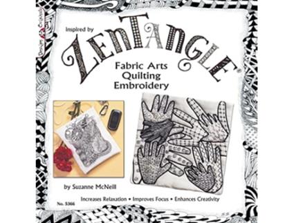 Livro Zentangle Fabric Arts de Suzanne Mcneill (Inglês)