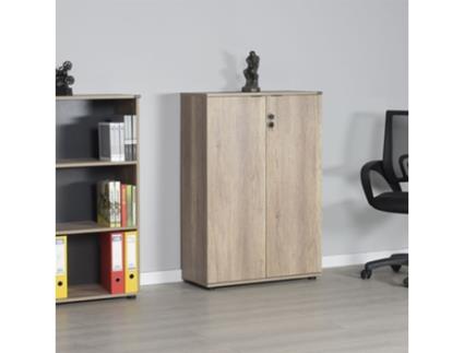 Estante/arquivador Biblioteca Nogueira Claro 72x109x34cm Design Moderno Leva Me Contigo