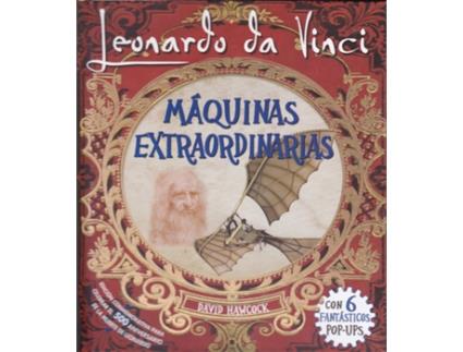 Livro Leonardo Da Vinci, Máquinas Extraordinarias Pop-Up de David Hawcock (Espanhol)