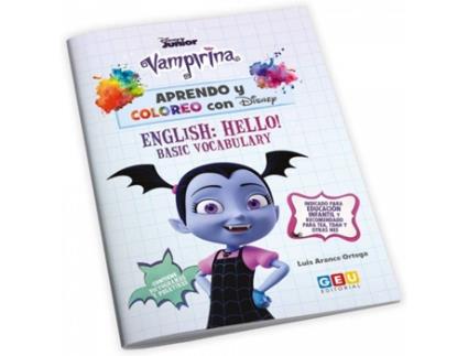 Livro Aprendo Y Coloreo Con Disney. Vampirina. Inglés de Disney (Espanhol)