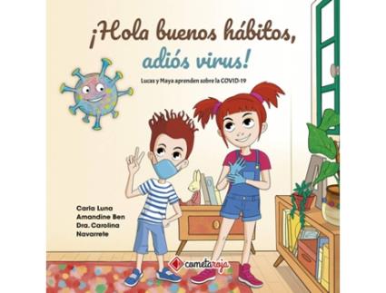Livro ¡Hola Buenos Hábitos, Adiós Virus! de Carla Luna (Espanhol)