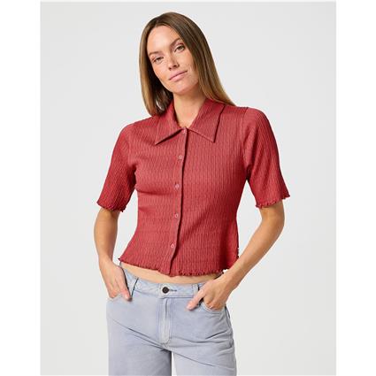 Wrangler Camisa De Manga Curta Smocked