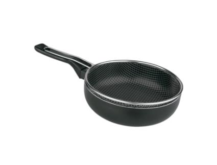 Frigideira De Indução Antiaderente Com Cesto Para Fritar Fabricada Em Alumínio Inclui Cabo De Silicone Adequado Para Fogões, Gás, Acan