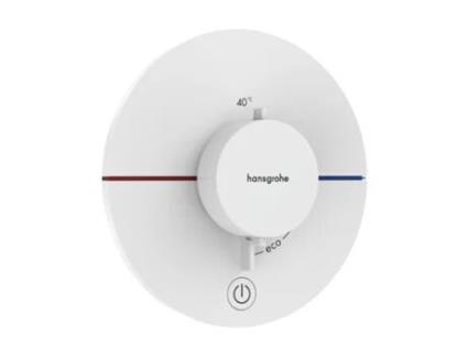 Showerselect Comfort S Termóstato, Oculto, 1 Consumidor, Uma Saída Adicional, Roseta Redonda 15562, Cor Branco Mate Hansgrohe