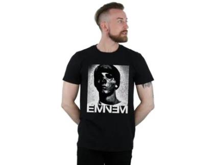 T-shirt De Mulher Zmdecqnb Eminem Mens Skull Algodão Branco (l)