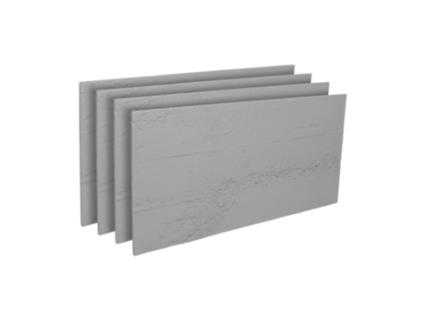 Malásia Conjunto De 4 Painéis De Parede 3d Decorativos 120x60x1 Cm Efeito Betão Pu Cinzento Frankystar