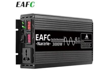 3000 W Eafc Inversor De Onda Senoidal Pura, Conversor De Energia 12 V Cc Para 120 V Ca