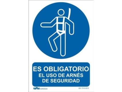 Señal de uso obrigatório de arnês PVC Glasspack ATM-SEÑALIZACIÓN