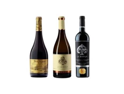 Pack Vinhos La Baraja Godello, La Baraja Tinto, Terra Incógnita Vino Tinto e Branco de la Ribera del Duero e Valdeorras Vilano, 3x75cl