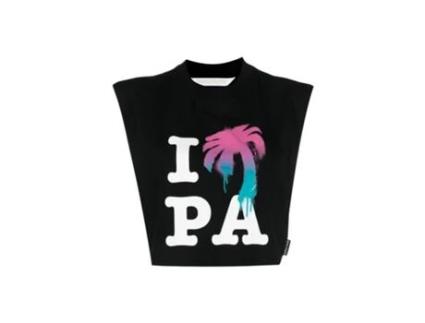 T-shirt De Mulher Palm Angels Love Preto (m)
