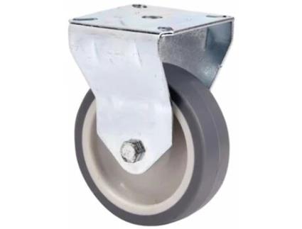 Roda Fixa 401-050-2 Poliamix Borracha Cinza Eixo Liso ALEX