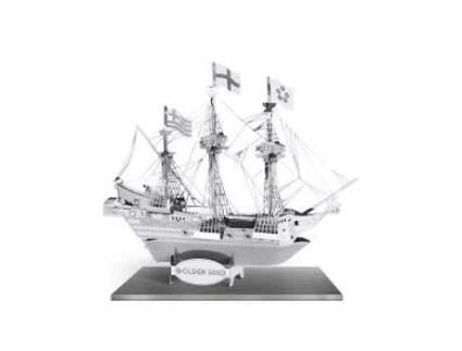 Maquete Em Metal Golden Hind Metal Earth Adulto Cinza 14 Anos