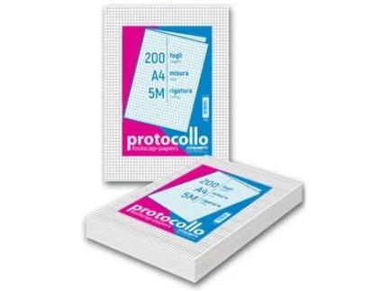 6501 Bloco de notas autoadesivo retângulo branco 200 folhas Blasetti