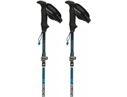 Bastões De Caminhada GUIDETTI Flashlock Aluminium 7075 El135 Pam (Preto - 42-135 cm)