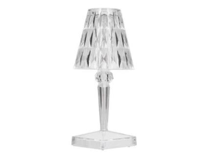 Vela de mesa Prism LED, Vela de mesa de cristal transparente, Prisma USB regulável, Vela de mesa colorida para casa, Fdit