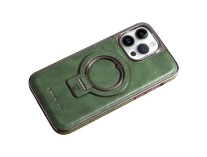 Suporte Casa Magsafe Inch Para Iphone 12 Pro Rmbmax Pele Sintética Anti-choque Verde