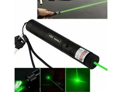 Ultra Poderoso 301 Pro Ponteiro Laser Verde 1mw 532 Ponteiro Bateria 18650 Grátis Borofone
