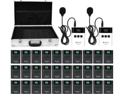 Tt107 Sistema De Guia Turístico Sistema De Tradução Para Treinamento De Igreja Guia Retekess (1 Emissor 10 Receptores)